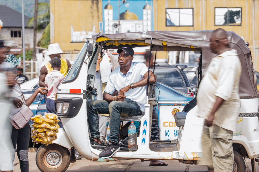 mohamed, the first patient of the slh driving keke tricycle before surgery
