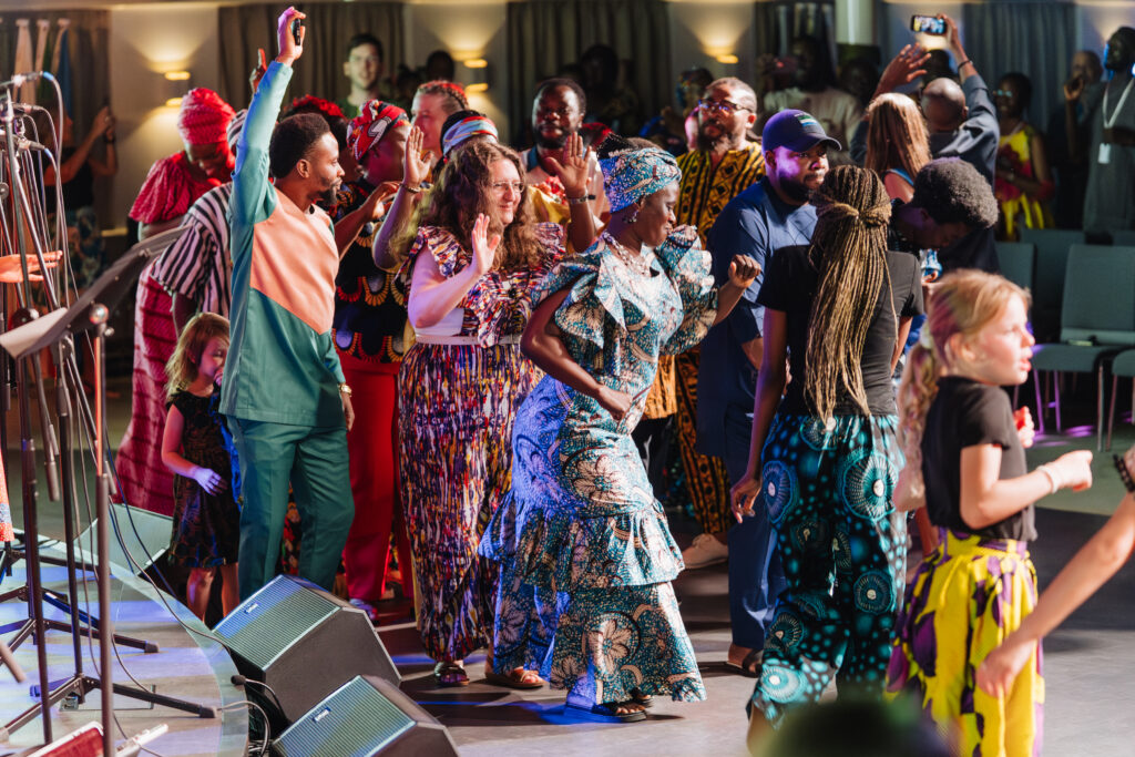 african praise night in the international lounge.
